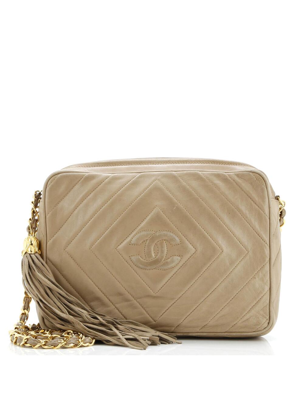 Chanel Vintage Diamond Cc Camera Bag #206583C20B